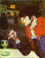 Пьющая абсент. Пабло Пикассо 1901