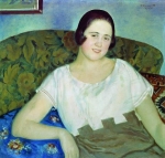 Портрет  Н.И. Ивановой. Б.Кустодиев 1926