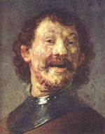 Портрет смеющегося мужчины. Рембрант 