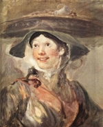 Девушка с креветками.Уильям Хогарт 1740