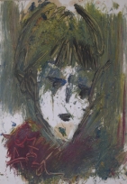 Женский портрет. 1967 г. Анатолий Зверев