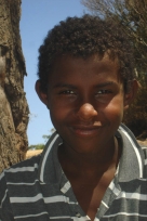 Эфиопские дети. Мальчик на озере. 2008 г.