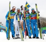 Команда лыжников Швеция