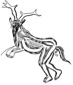 5 Наскальное изображение шамана. Левый Габен магический