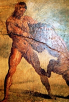 Фреска с Гераклом Помпеи I в