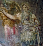 Фреска с Богиней победы Викторией Помпеи I в
