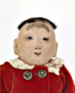 Старая кукла японского ребенка