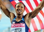 Кармелита Джетер  (США) Чм 2011 по бегу на 100 м